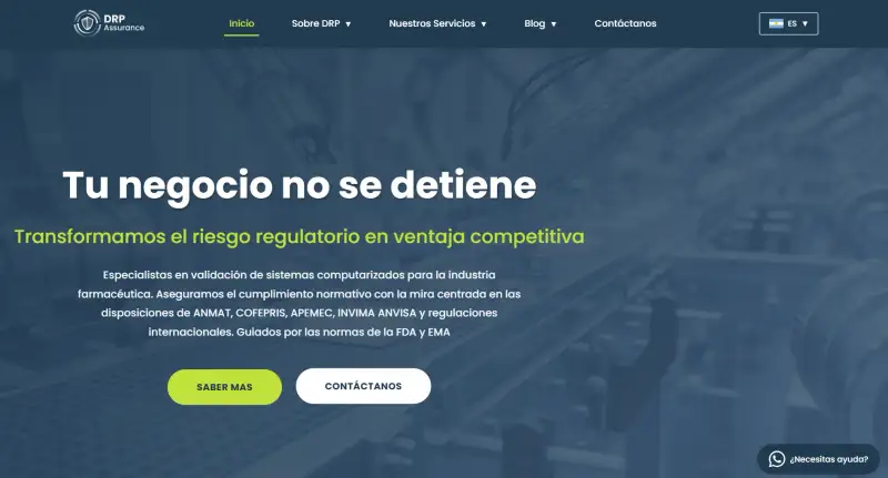 DRP Assurance - Diseño web corporativo multiidioma por FWeb Argentina