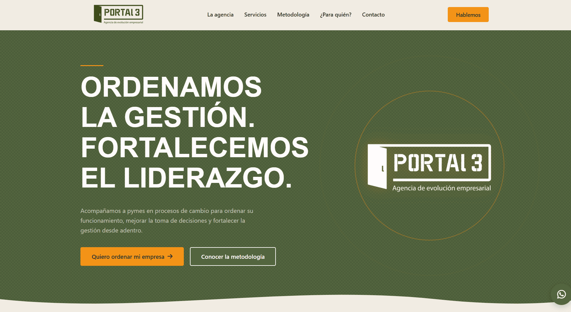 Portal 3 - Consultora de capital humano para PyMEs diseñada por FWeb